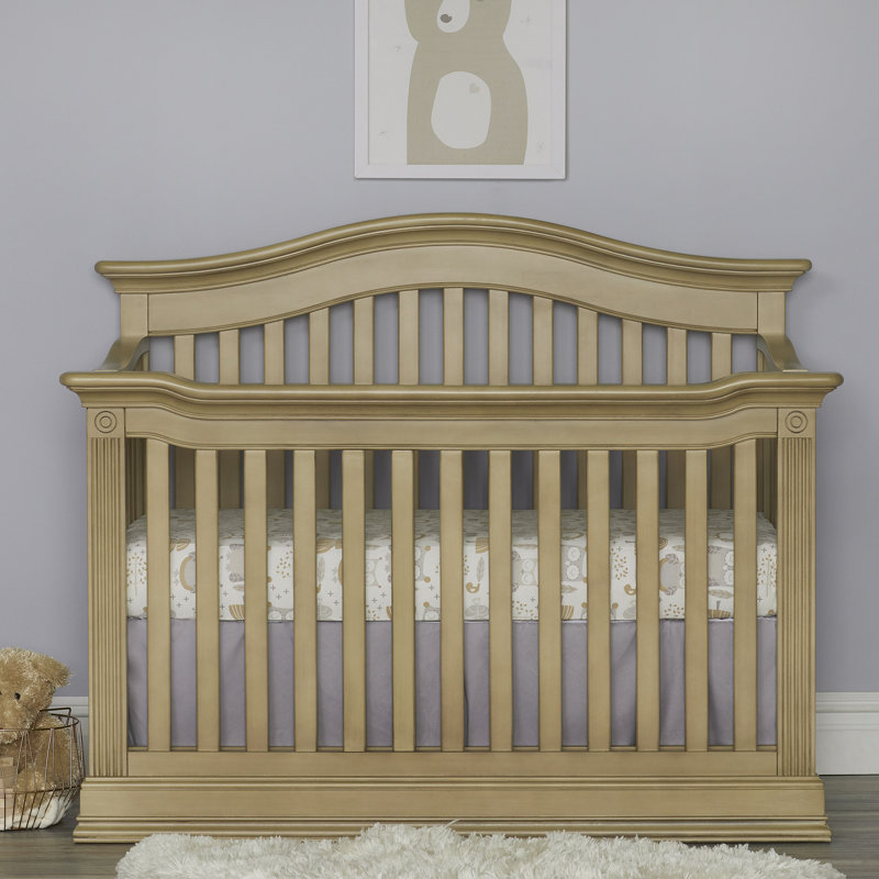 Lit de bébé convertible 4-en-1 Montana, Bois flotté