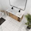 Meuble-lavabo mural 48 po avec double lavabo