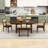 6-Piece Oval Dining Set with Bench, Modern Kitchen Table for 6,-1552688294