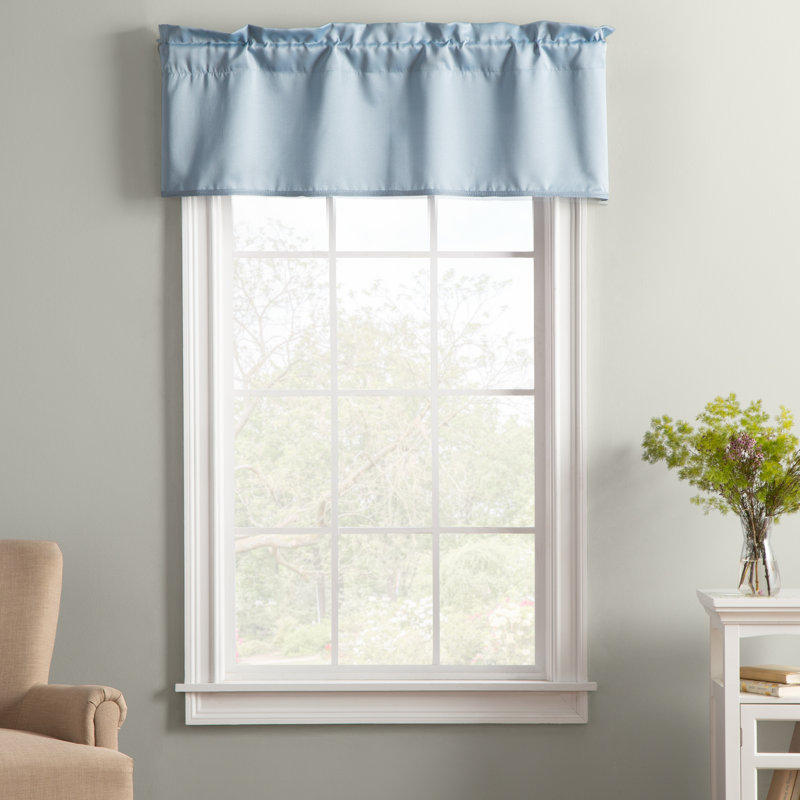 Cantonnière à passe-tringle Wayfair Basics®, Bleu vintage