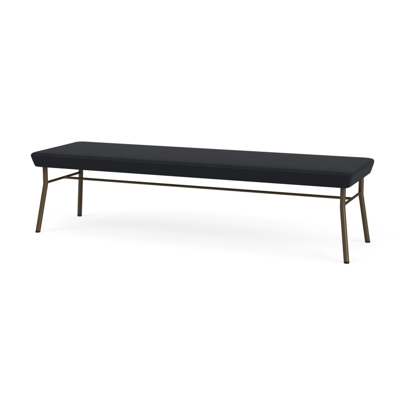 Banc en métal 3 places Chat, Bronze, Noir Modena