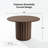Solid Wood Dining Table Round Pedestal Kitchen Table-137385669-137385659