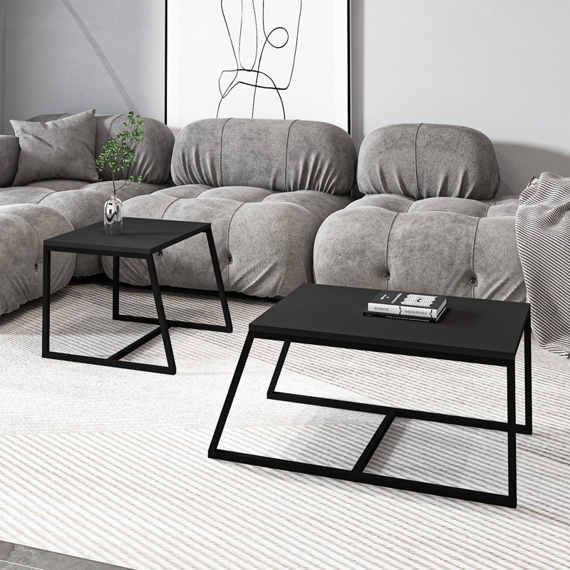 Muarem 2 - Piece Living Room Table Set, Anthracite