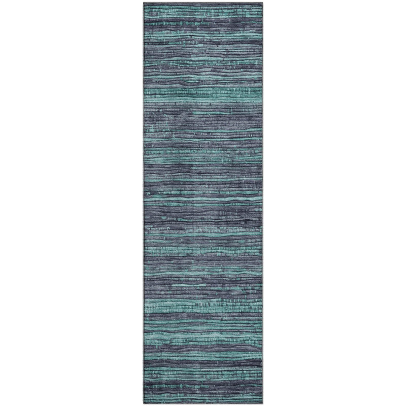 Premium Machine Washable Arnoldina AMF1846 Stripes Rug, Runner 2'3" x 7'6"