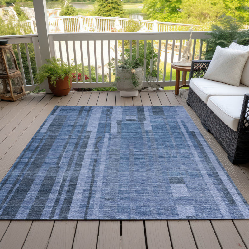 Tapis intérieur / extérieur bleu Esmara , 8 pi x 10 pi