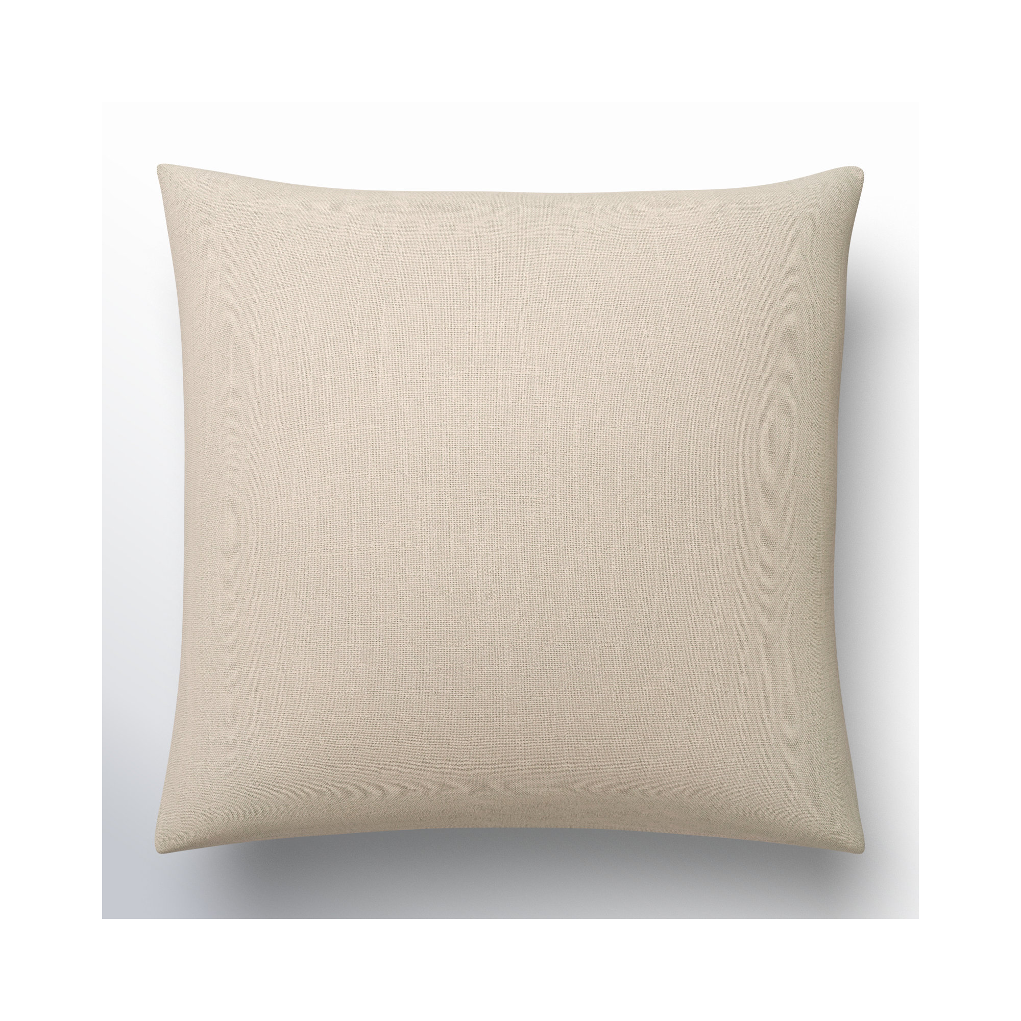 Natalia Cotton Throw Pillow, Tan, Down