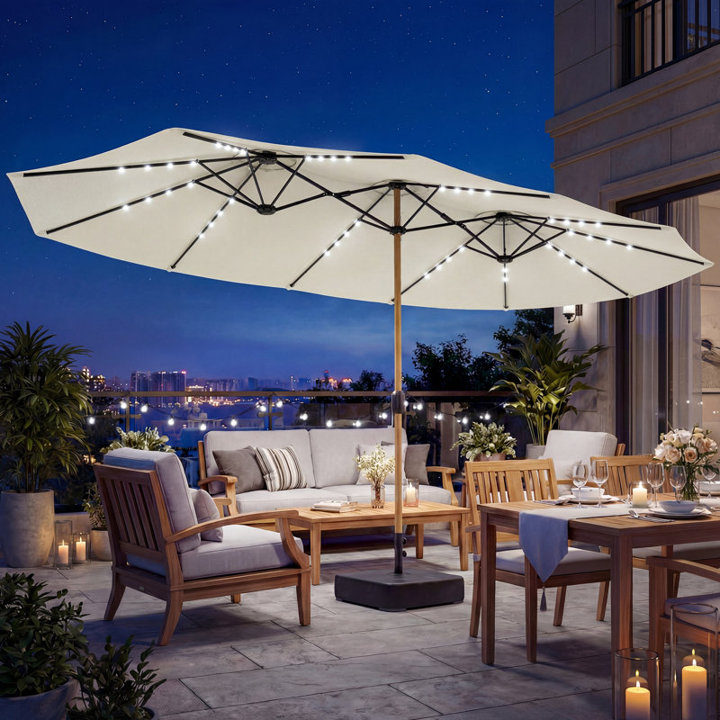 446cm Market Parasol, Cream