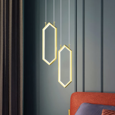 Rectangle LED Pendant - Chandelier for Home Spaces