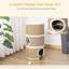 Cat Scratching Barrel Kitten Tree Tower for Indoor Cats Soft Plush