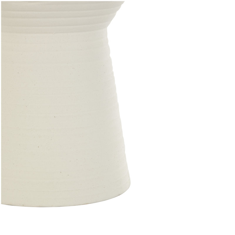 Tierre Ceramic Table Vase, White