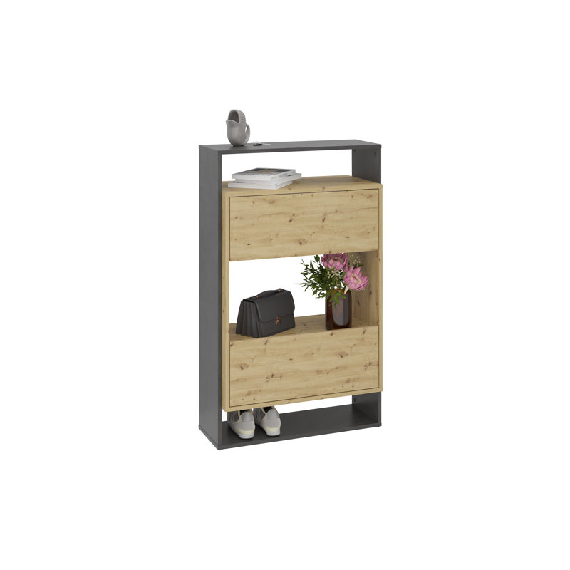 Schweinzger 68.5cm W Manufactured Wood Bedside Table