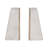 6.25" H Marble and Brass Bookends