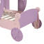 Lit simple de style princesse avec couronne, lit plateforme voiture en bois avec escalier pour chambre d'enfant et jeu imaginatif