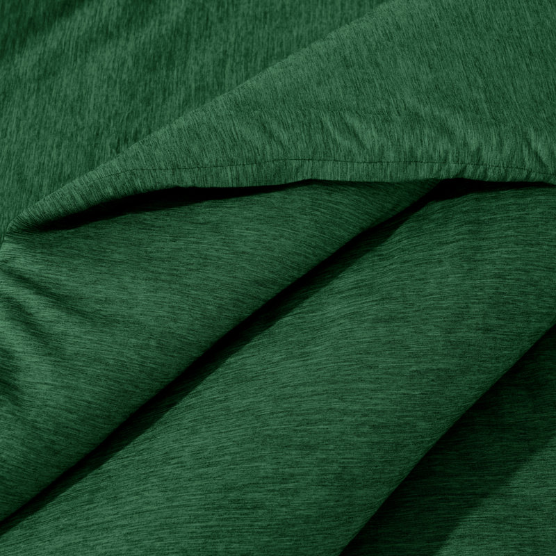 Ensemble d'édredon chiné Bare Home - ultra doux - duvet d'oie - chaleur toutes saisons, Vert forêt bruyère