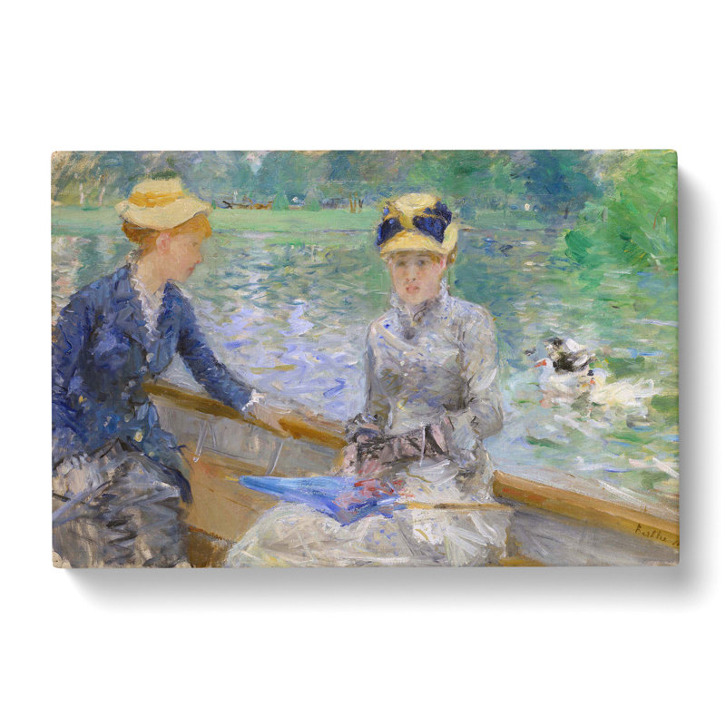 Summers Day by Berthe Morisot - Wrapped Canvas Painting, 35cm H x 60cm W x 3cm D