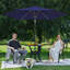 Parasol d'extérieur 108 "avec éclairage central 108"-110542734