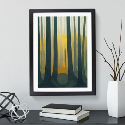 Admiring The Forest Abstract - Single Picture Frame Painting