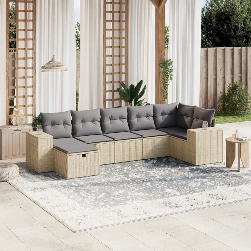 Gartensofa mit Kissen