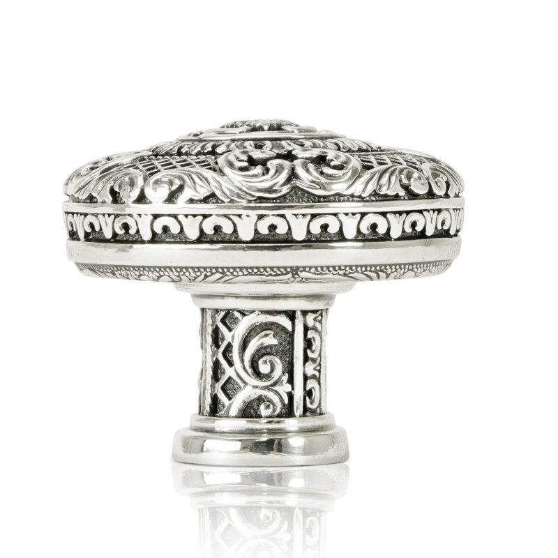 MONTEREY KNOB BURNISH SILVER FINISH