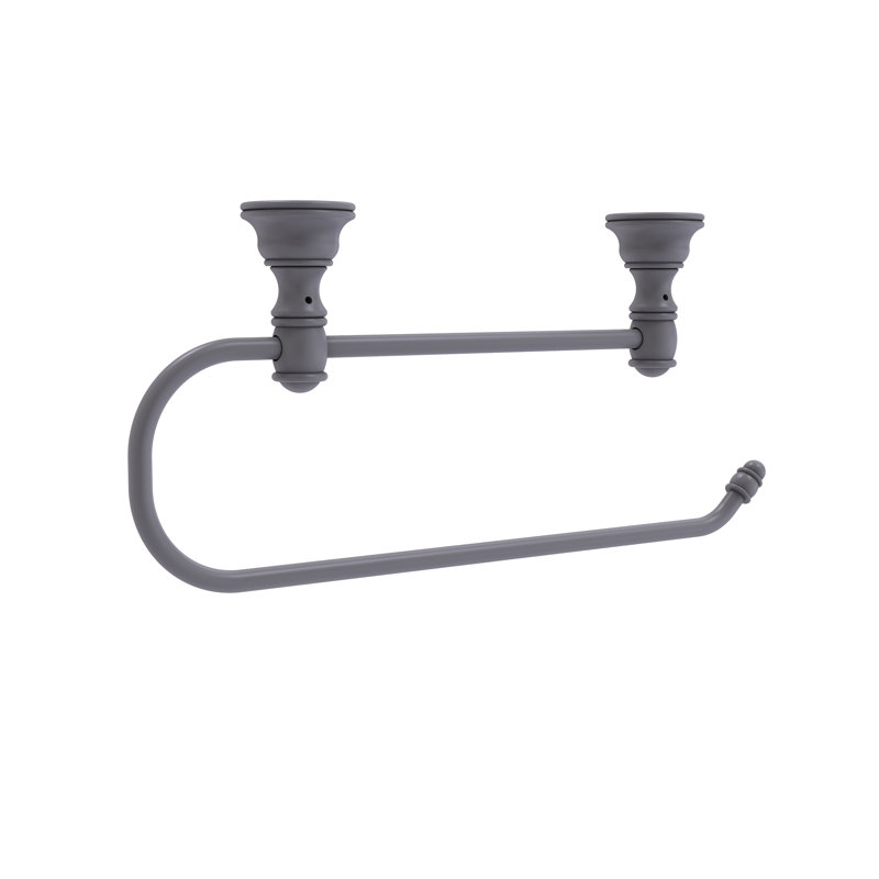 Freyja Brass Paper Towel Holder, Matte Grey