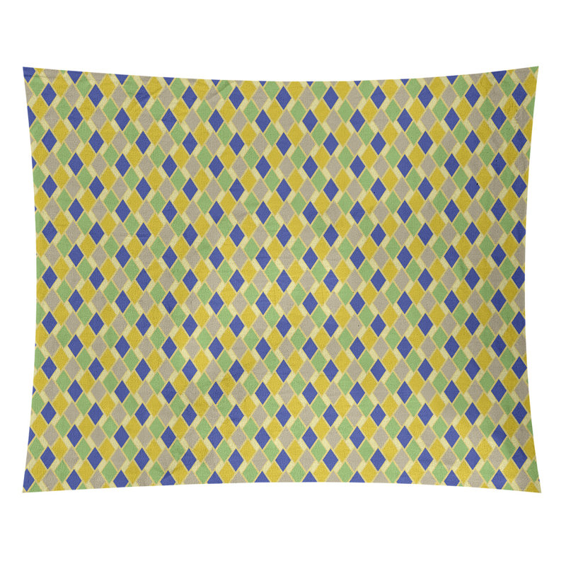 Tapisserie elizabeth rétro en losanges rétro katelyn Avicia, Intérieur, H 54 po x l 63,5 po