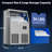 CIM Coolski 100 Lb. Daily Production Cube Clear Ice Under Counter Built-in Freestanding Ice Maker Machine