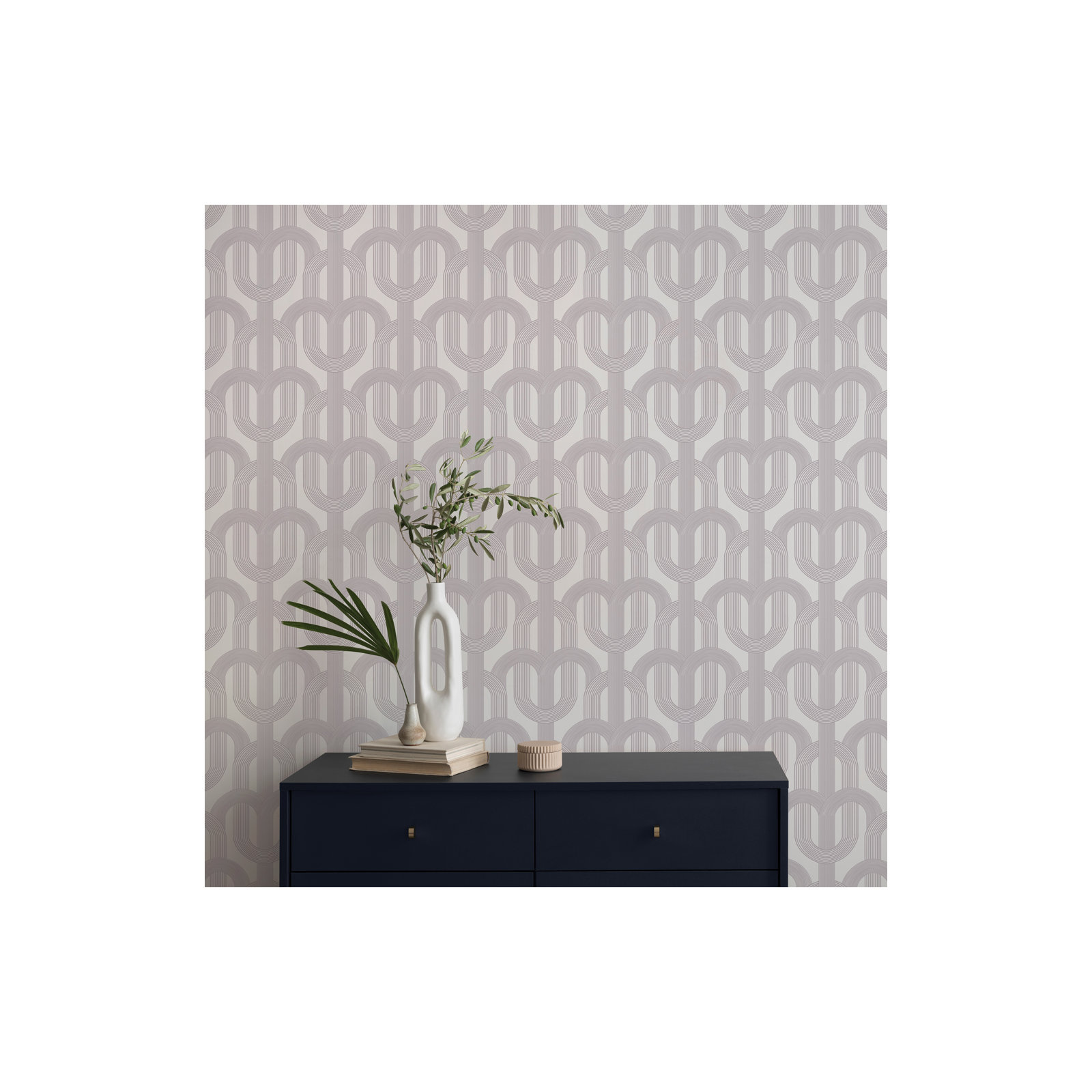 Lattice Peel and Stick Wallpaper, Purple