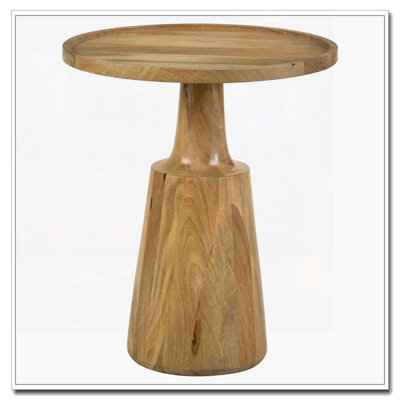 Table d'appoint à piédestal naturel