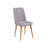 Extendable Dining Table & Chairs Set (4 Pieces), Atlantic Pine & Grey, Table: 50.8 x 29.5 x 31.5 inches, Open Size: 64.2 x 29.5 x 31.5 inches | 100% Melamine Coated Particle Board, Chairs: 18.5 x 35.4 x 17.7 inches, Velvet Fabric, Scandinavian Design