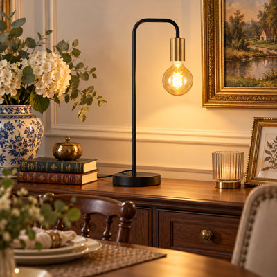 Phenomenon Black Metal Table Lamp 