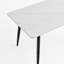 Grande table rectangulaire avec base en métal solide