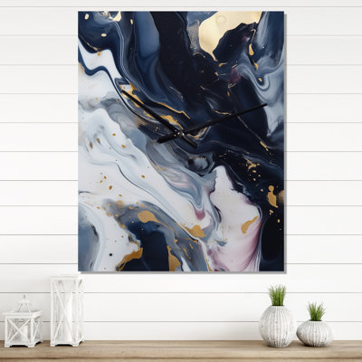 Jandiel - Abstract Marble Wall Clock