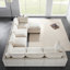 Canapé modulaire rembourré en U avec siège et rangement 7 places-129460600