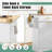 48.4" Kitchen Island With Drop Leaf And Storage Cabinet, Mobile Kitchen Rolling Bar Cart With Trash Can Cabinet And Drawer, Modern Island Table For Kitchen With Spice Rack And Towel Rack, White-1142275051-1142275049