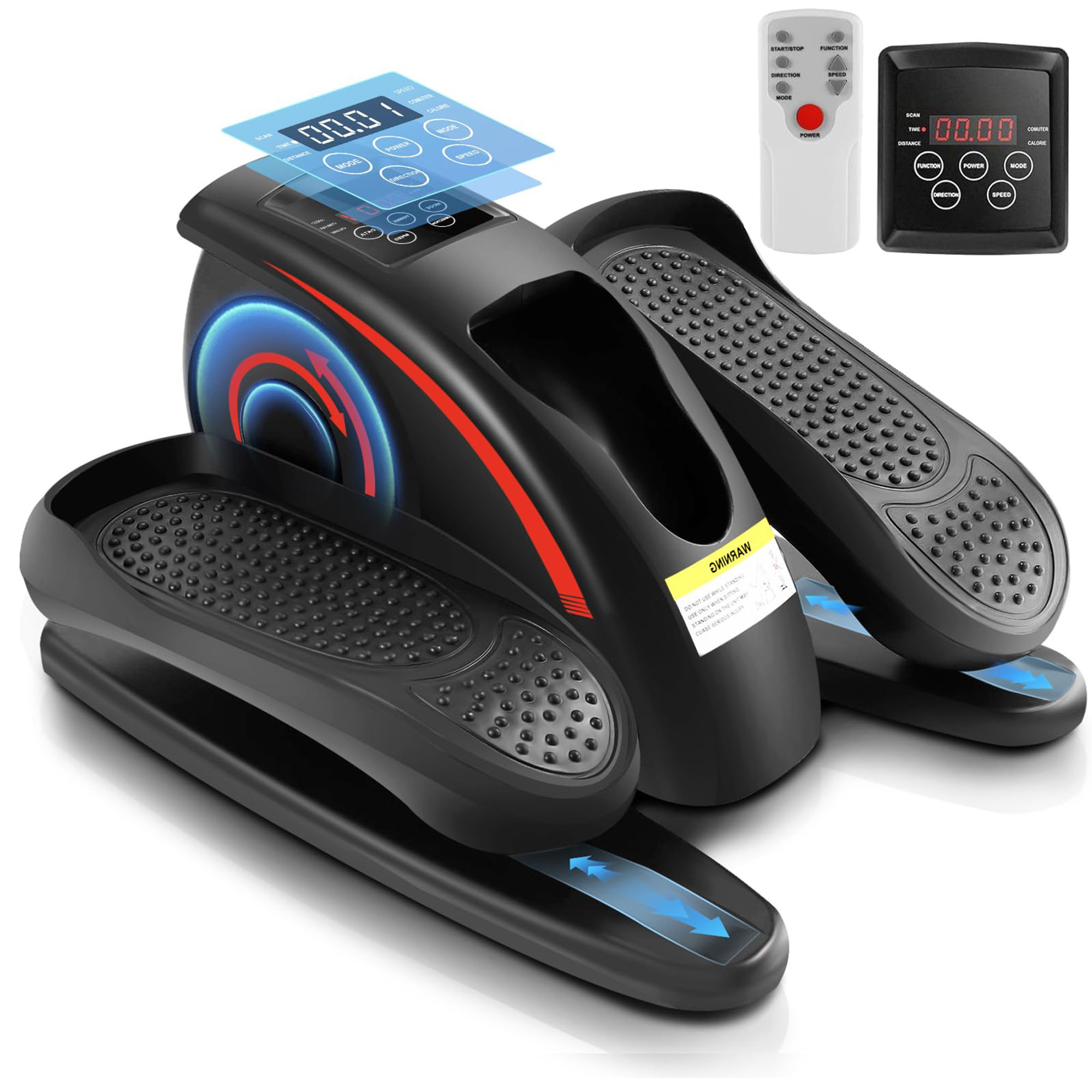 Ancheer Under Desk Elliptical Machine, Electric Seated Pedal Exerciser ...