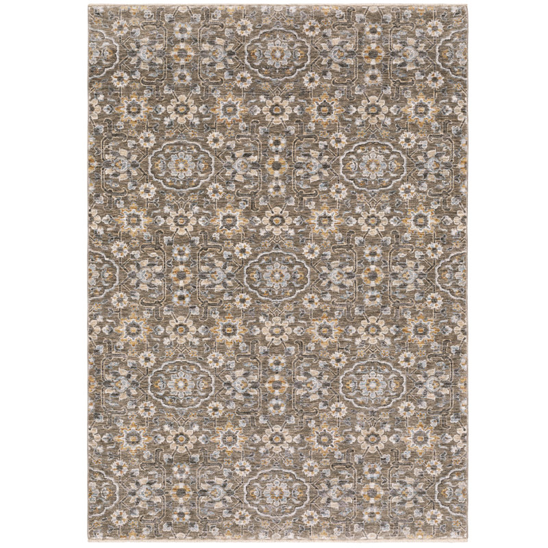 Tapis brun tissé à la machine Milbury, Rectangle 3 pi 3 po x 5 pi