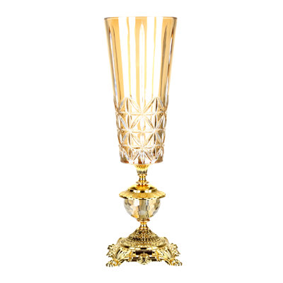 Stately Pedestal Vase - 6 X 19 Inches