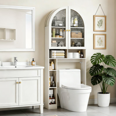 Armoire de rangement au-dessus de la toilette pour salle de bain