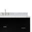 Meuble-lavabo sur pied simple 67 po avec plateau en marbre de Carrare Hamlet-93068172