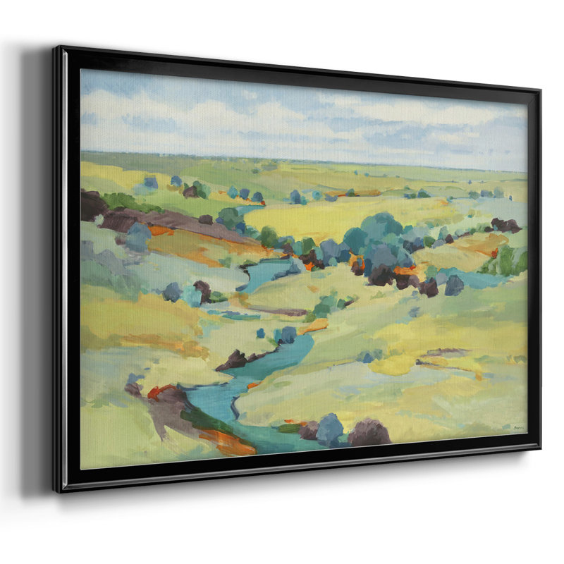 " Idyll Sweep ", Black, 26" H x 38" W x 1.5" D