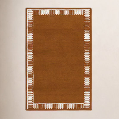 Hand-Tufted Geometric Wool Rug