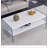 Double rectangular coffee table. The board surface is MDF, with white stickers