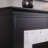 Colour Changing Marble Tiled Fireplace Black
