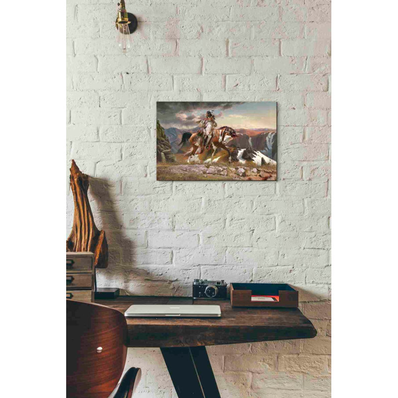 «On the lookout» par Steve Hunziker, impression sur toile tendue, H 12 po x l 18 po x P 0,75 po