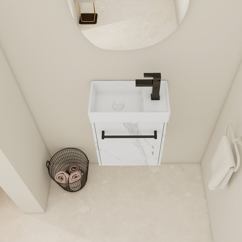 16'' Floating Wall Mount Bathroom Vanity