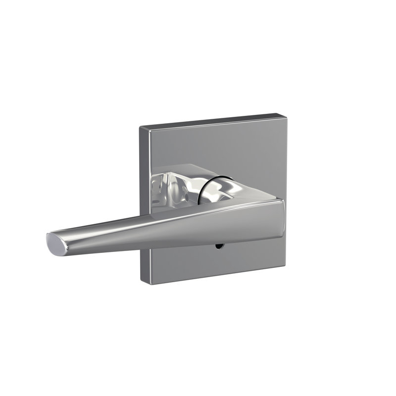 Eller Non-Turning Lever with Collins Trim, Bright Chrome