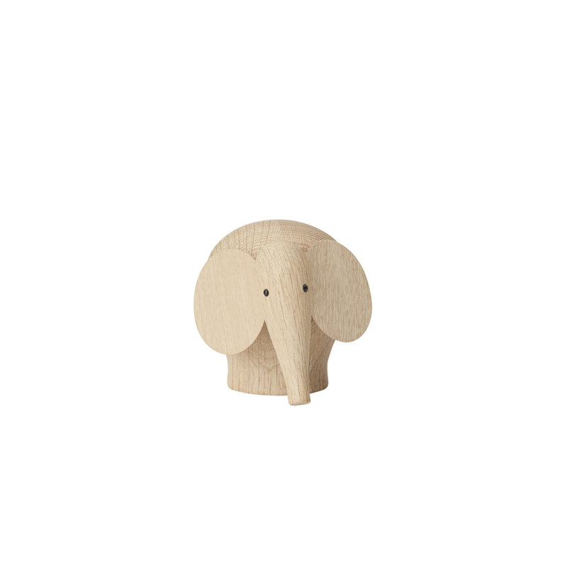 Nunu Elephant (Small), 3.9" H x 4.3" W x 5.5" D