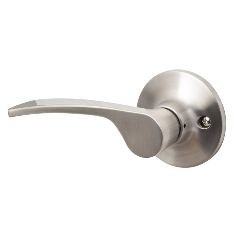 Edge Passage Lever, Grade 2, Satin Nickel