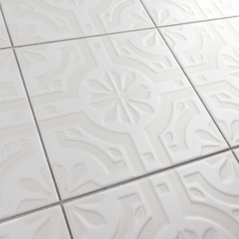 Triplex 7.75" x 7.75" Ceramic Patterned Wall Tile