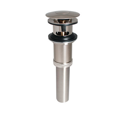 Drain escamotable universel pour lavabo de salle de bain avec trop-plein